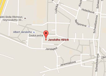 Prodejna Janského 8, Olomouc - mapa